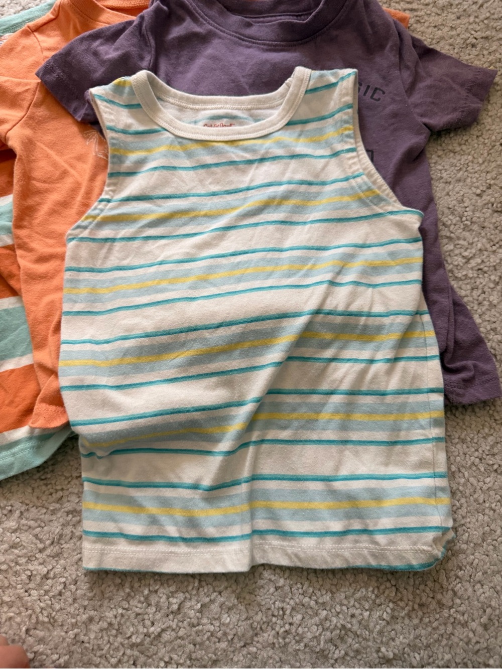 Toddler Boys 3T Clothing Lot Summer Bundle 6pc Tees Tanks Play Clothes - Picture 2 of 7